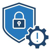 Cyber Risk Management icon vector illustration