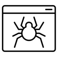 Dark Web Crawler icon vector illustration