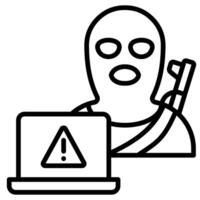 Cyberterrorism icon vector illustration