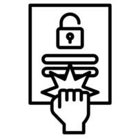 Brute Force Attack icon vector illustration