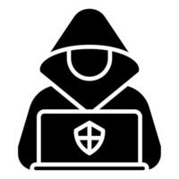 ético hacker icono vector ilustración