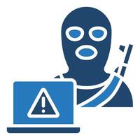 Cyberterrorism icon vector illustration