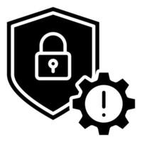 Cyber Risk Management icon vector illustration