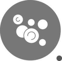 Bubbles Glyph Shadow Icon vector