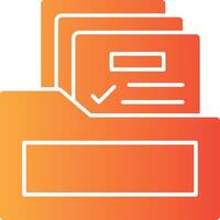 Documentation Solid Multi Gradient Icon vector