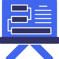 Training Solid Two Color Icon vector