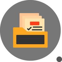 Documentation Flat Shadow Icon vector