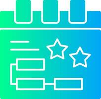 Celebration Solid Multi Gradient Icon vector