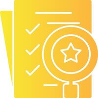 Review Solid Multi Gradient Icon vector