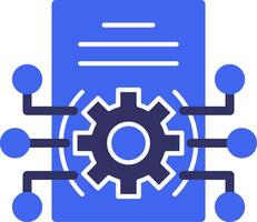 Integration Solid Two Color Icon vector