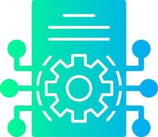Integration Solid Multi Gradient Icon vector