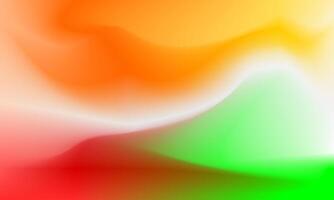 Red green orange color gradient background texture. Abstract wavy pattern design illustration for artwork, wallpaper, template, banner, poster, cover, decoration, backdrop vector