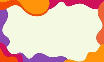 colorful abstract background with a white frame vector