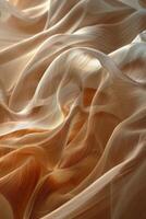 AI generated Close Up View of White Fabric photo