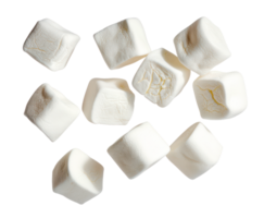 ai generiert Weiß flauschige Marshmallows auf transparent Hintergrund - - Lager png. png