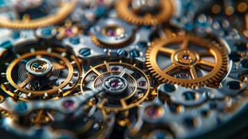 AI generated Intricate Watch Movement Detail photo