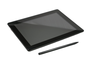 AI generated Graphics tablet with stylus for digital design png