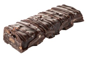 AI generated Chocolate roll with nuts and caramel png