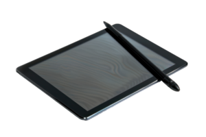 ai gegenereerd grafiek tablet met stylus voor digitaal ontwerp png