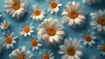 AI generated Floating Daisies in Water photo