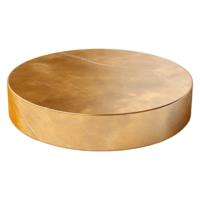 AI generated Empty Dark gold stone product isolated on transparent background png