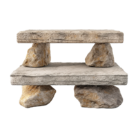 AI generated Empty  stone product isolated on transparent background png