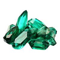 AI generated Magnificent Emeralds isolated on transparent background png