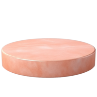 AI generated Empty Pink golden stone product isolated on transparent background png