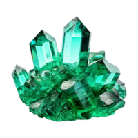 AI generated Magnificent Emeralds isolated on transparent background png