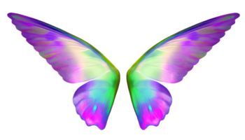 AI generated Fairy wings , on a transparent background for a magical and fantastical visual effect. png