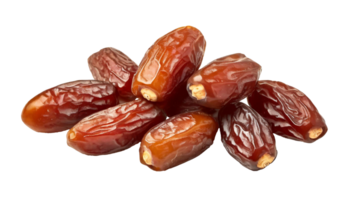 AI generated Close-up photo capturing the textured details and rich, brown hues of dried dates, highlighting their natural sweetness and chewy texture png