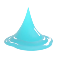 AI generated 3D illustration of water, on transparent background png