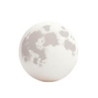 AI generated Stunning full moon, captured in its complete glory, on transparent background png