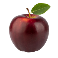 AI generated Luscious red apple on transparent background png