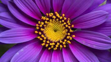 AI generated Violet flower macro shot creates a stunning and vibrant backdrop photo