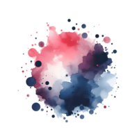 AI generated Abstract Watercolors Ink Blot Colors Splash png