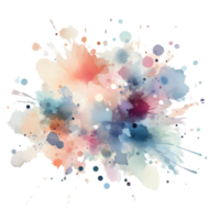 Abstract Splash Ink Blot Colors Watercolors png