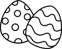 Easter egg outline coloring png