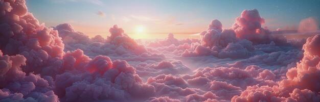 AI generated Cloudy Sky Over Trees photo
