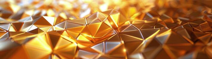 AI generated Close Up of a Gold Colored Object photo