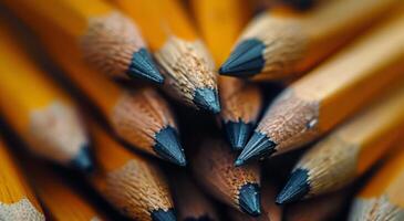 AI generated Close Up of a Bunch of Pencils photo