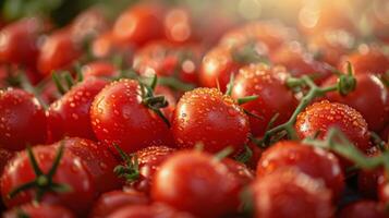 ai generado un pila de Tomates foto