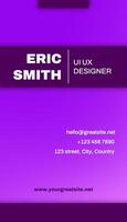 UI UX Designer Business Card Vertical template