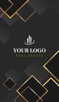 Luxury Black and Gold Business Card template