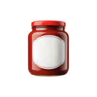 ai généré vide maquette de tomate sauce pot isolé png