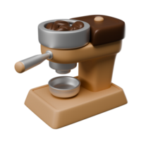 ein Kaffee Hersteller mit ein braun Griff und ein Silber Deckel png