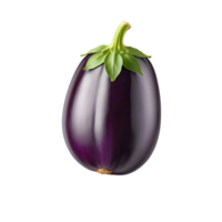 AI generated Eggplant isolated on transparent background png