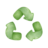 ilustración de un verde reciclar símbolo png