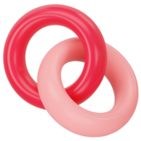 liefde bruiloft ring 3d icoon renderen png