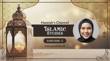 General Islamic Youtube Banner template